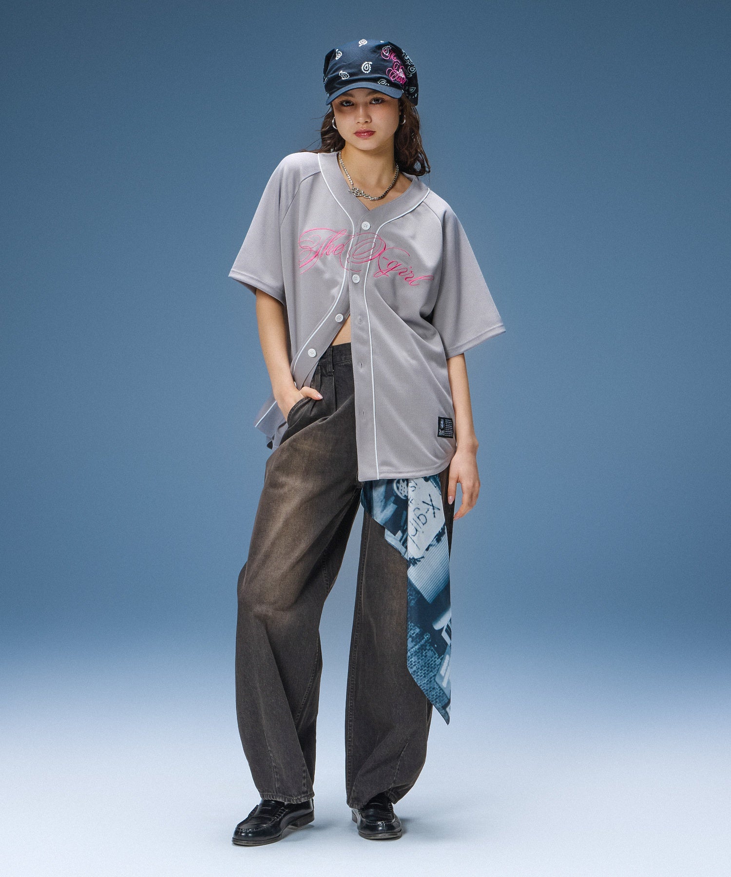 SCRIPT LOGO BASEBALL SHIRT