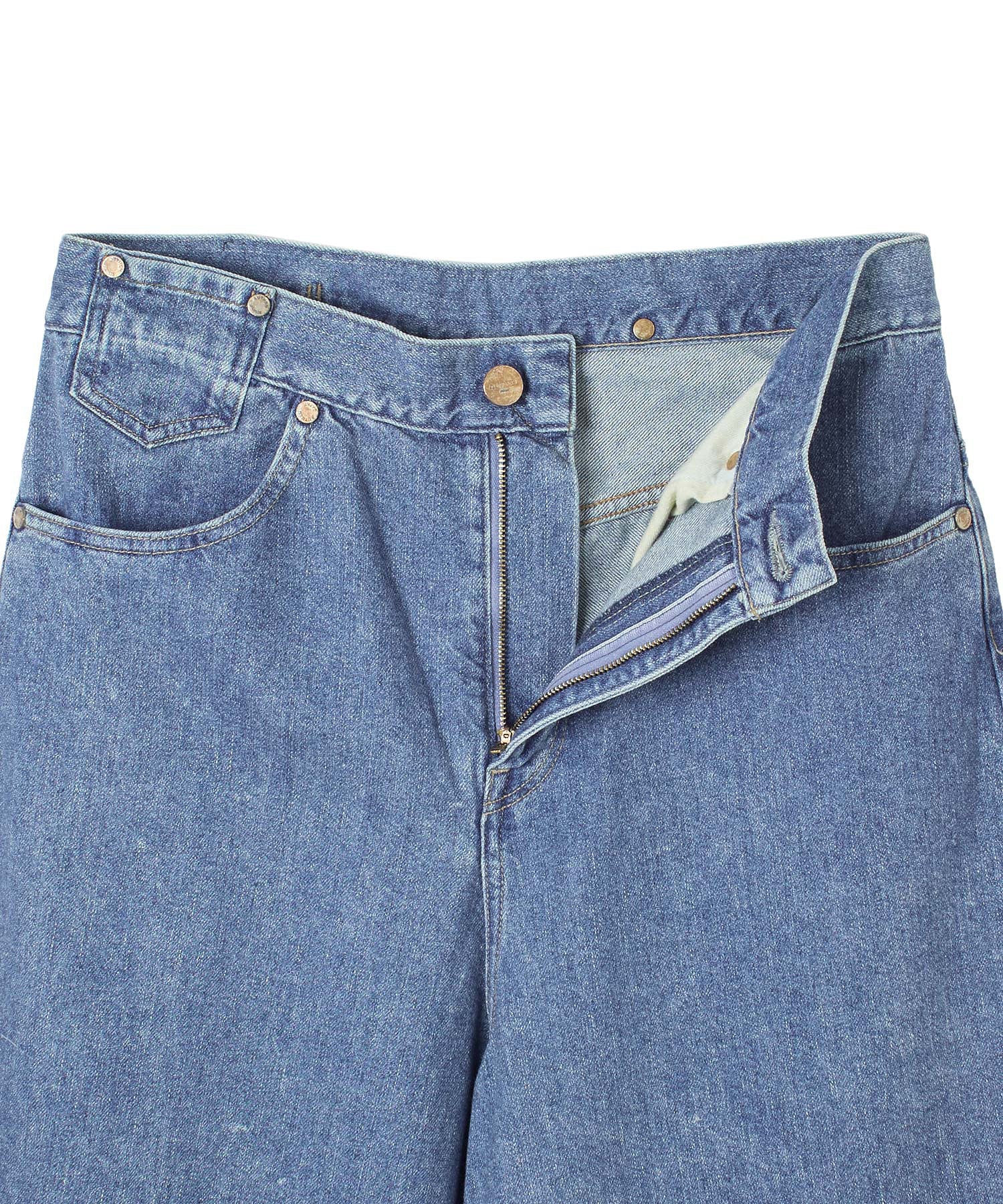 AUTHEN/SILKNIZED DENIM WIDE CROPPED PANT