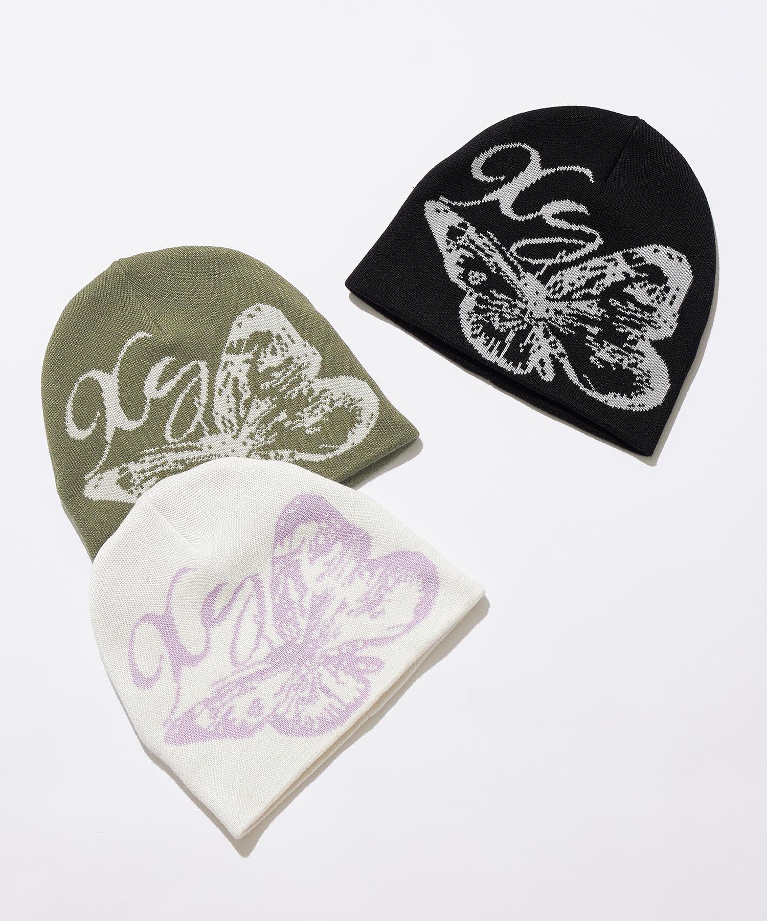 BUTTERFLY JACQUARD BEANIE X-girl