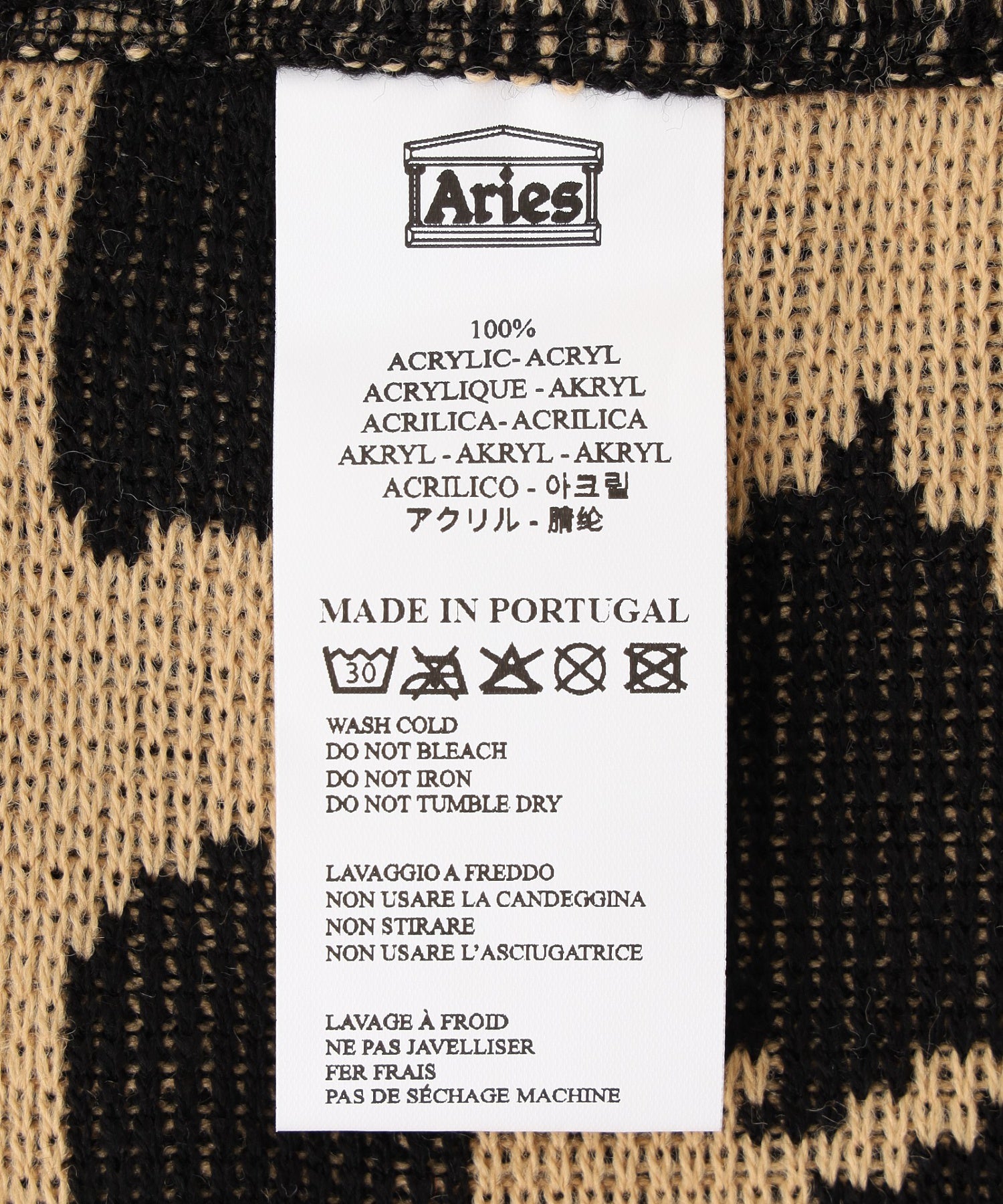 ARIES/アリーズ/JAdoro Aries Leopard Scarf AR9010604