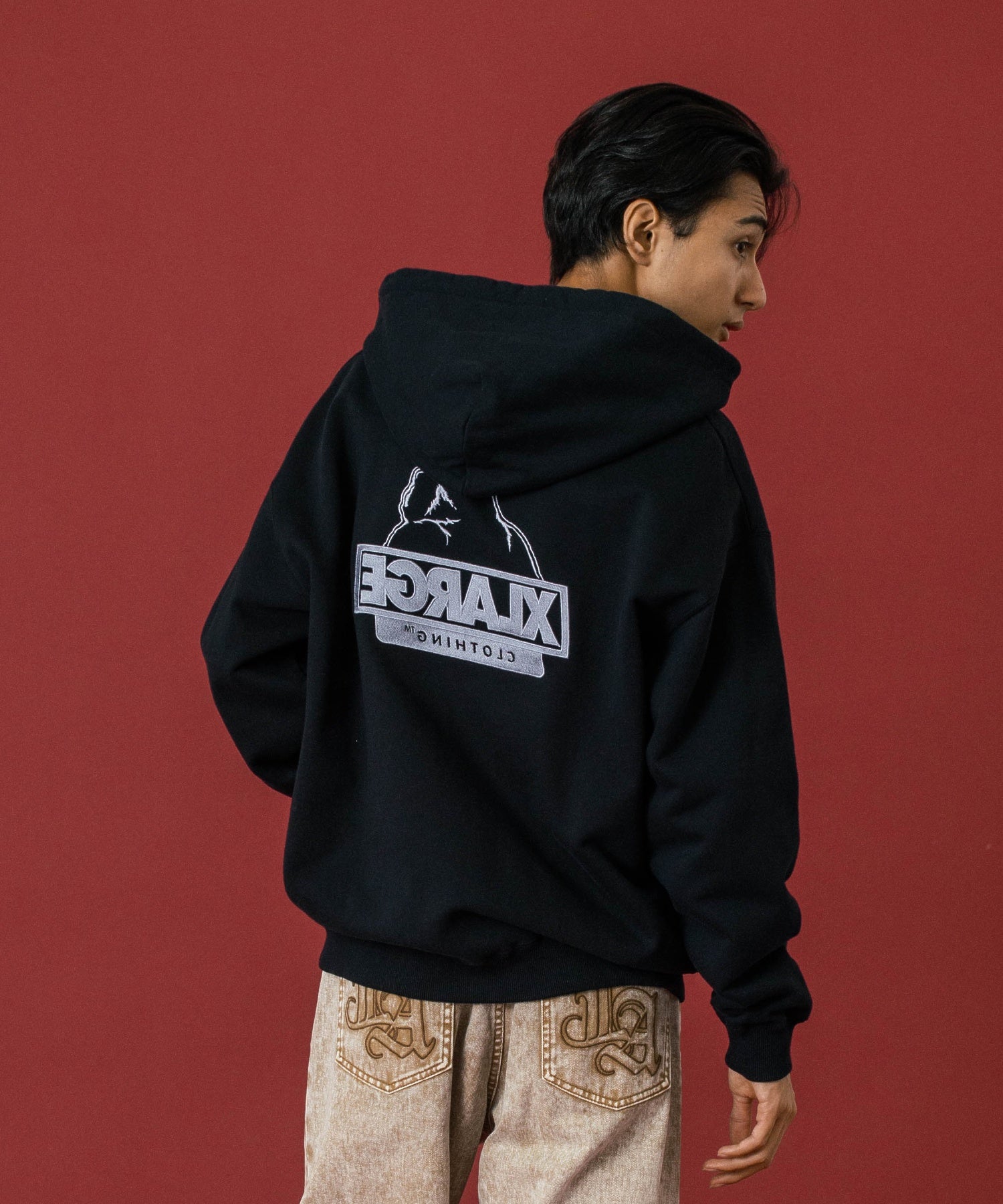 BACKSIDE OG ZIP UP HOODED SWEATSHIRT