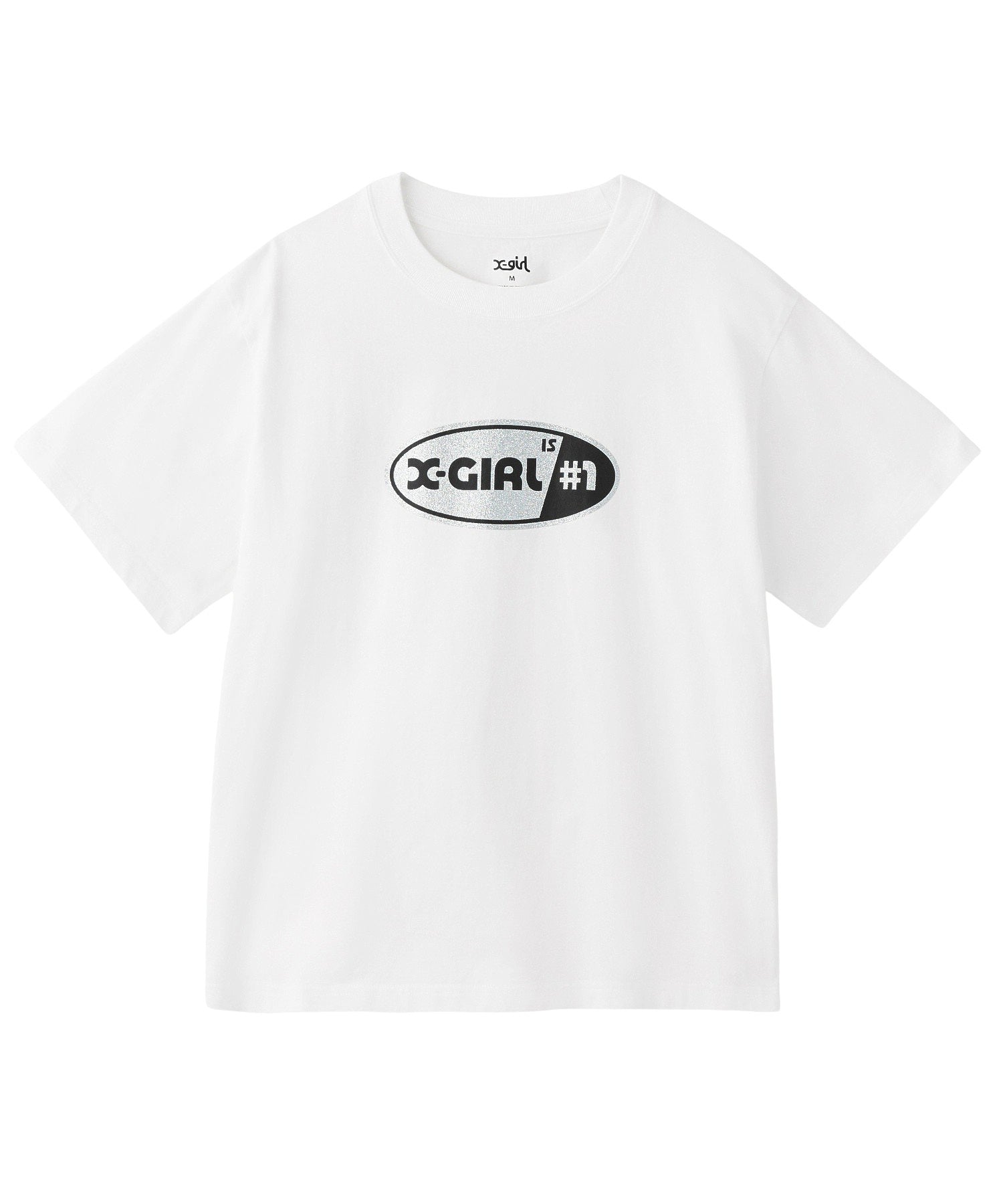 NUMBER 1 GLITTER OVAL LOGO S/S TEE
