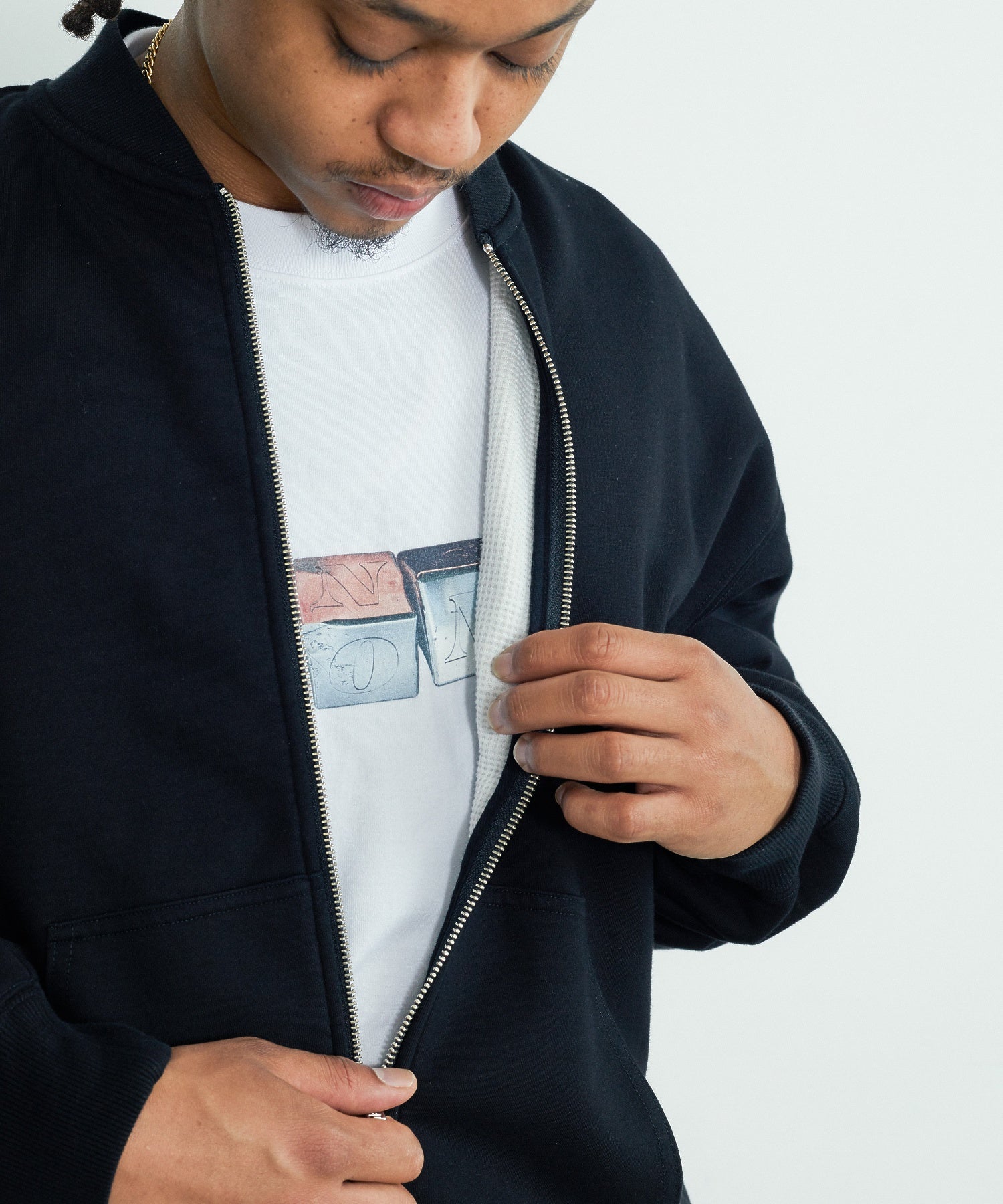 DOUBLE LAYERED SWEAT TOP