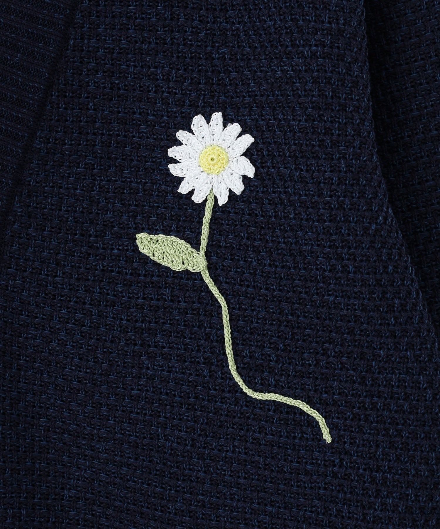 gimcontext/ジム コンテキスト/Basket Stitch Flower Cardigan 26105220