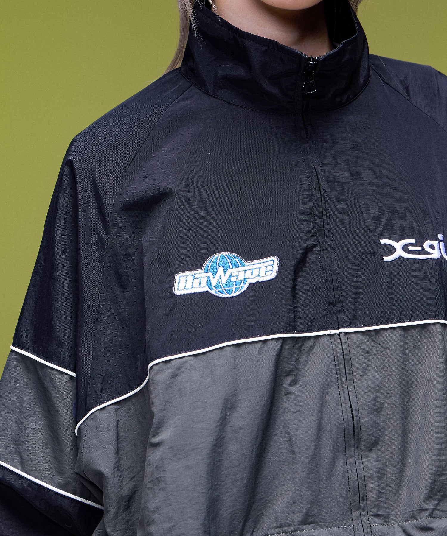 2WAY SCRIPT LOGO TRACK JACKET