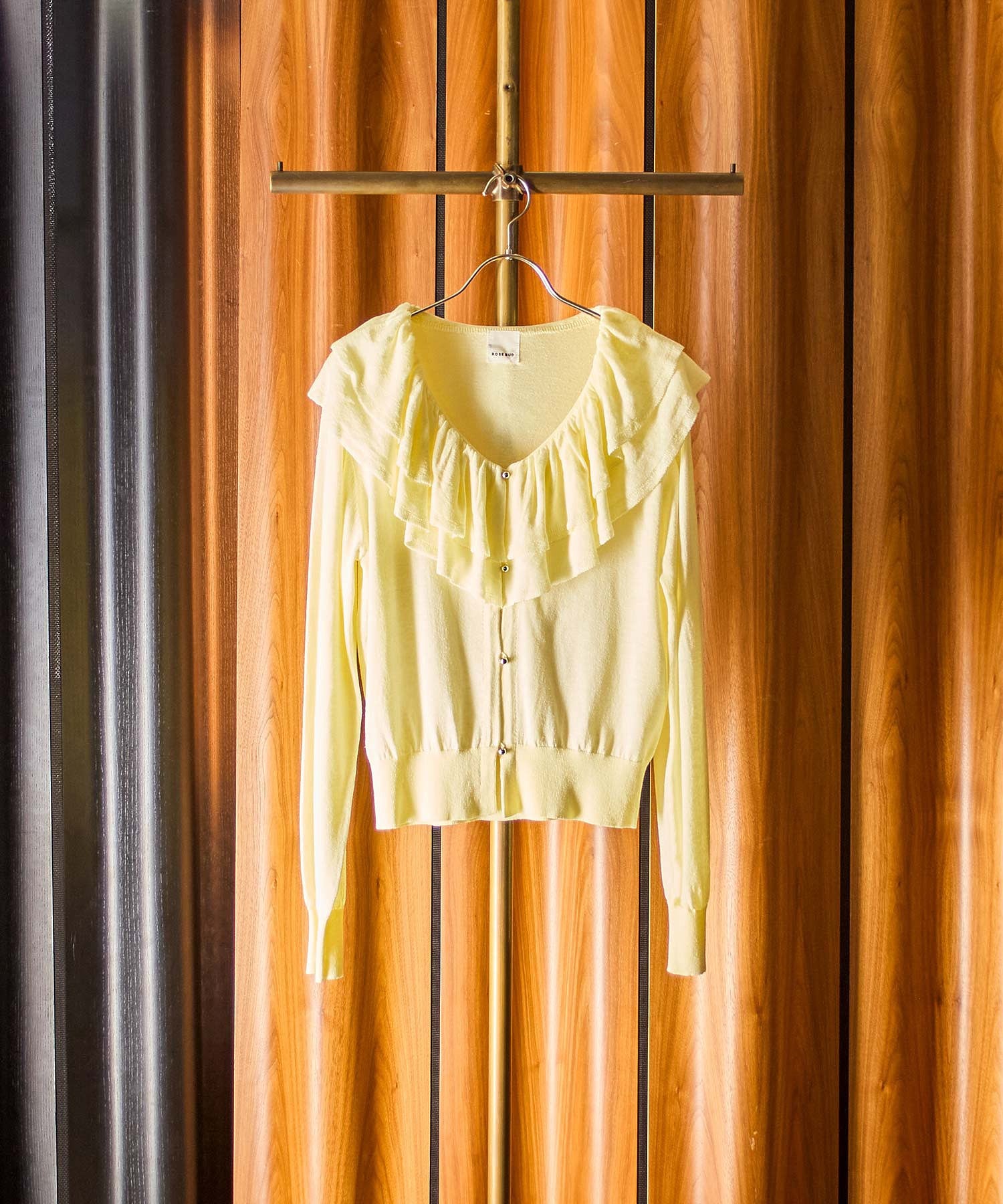 FRILL COLLAR CARDIGAN