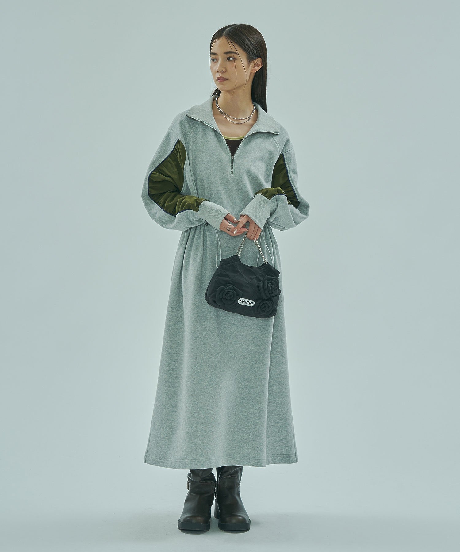 【ROSE BUD別注】OUTDOOR/FLOWER QUILTING MINI BAG