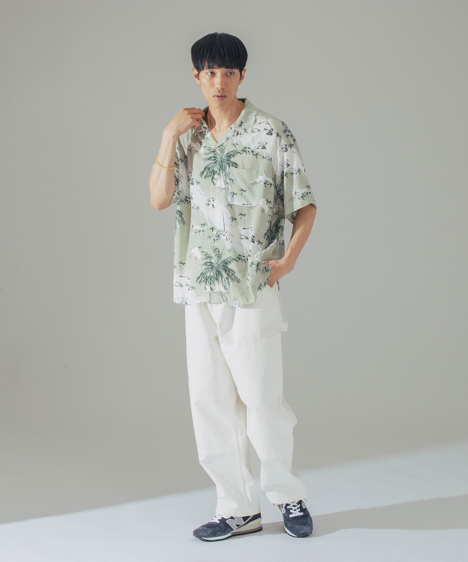 BEDWIN/ベドウィン/S/S ORG ALOHA SHIRT ROGERS/24SB1724