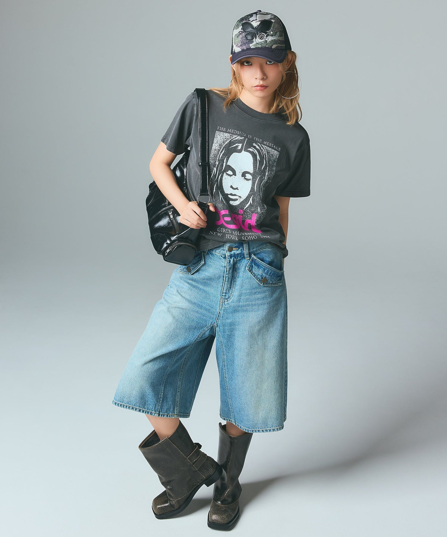 FADED FACE S/S TEE