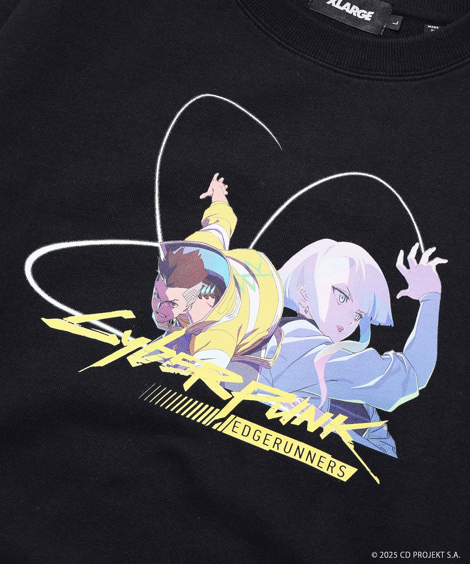 XLARGE×CYBERPUNK: EDGERUNNERS CREWNECK SWEATSHIRT