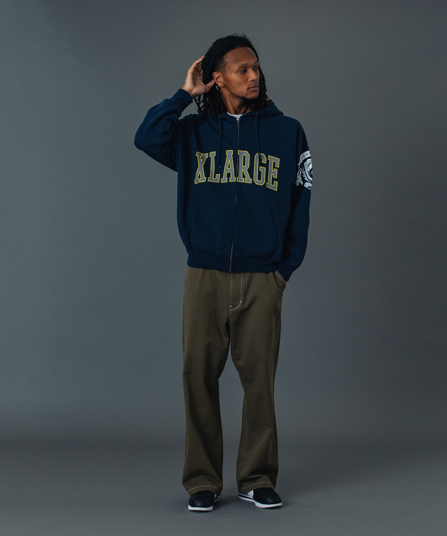 RAGLAN ZIP UP HOODED SWEATSHIRT