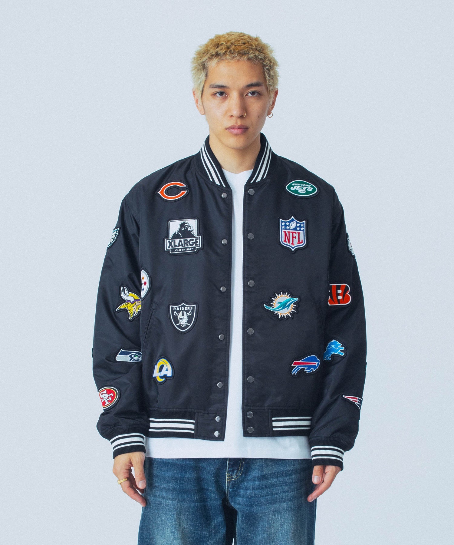 MODEL 身長180cm / 着用サイズ：Lサイズ