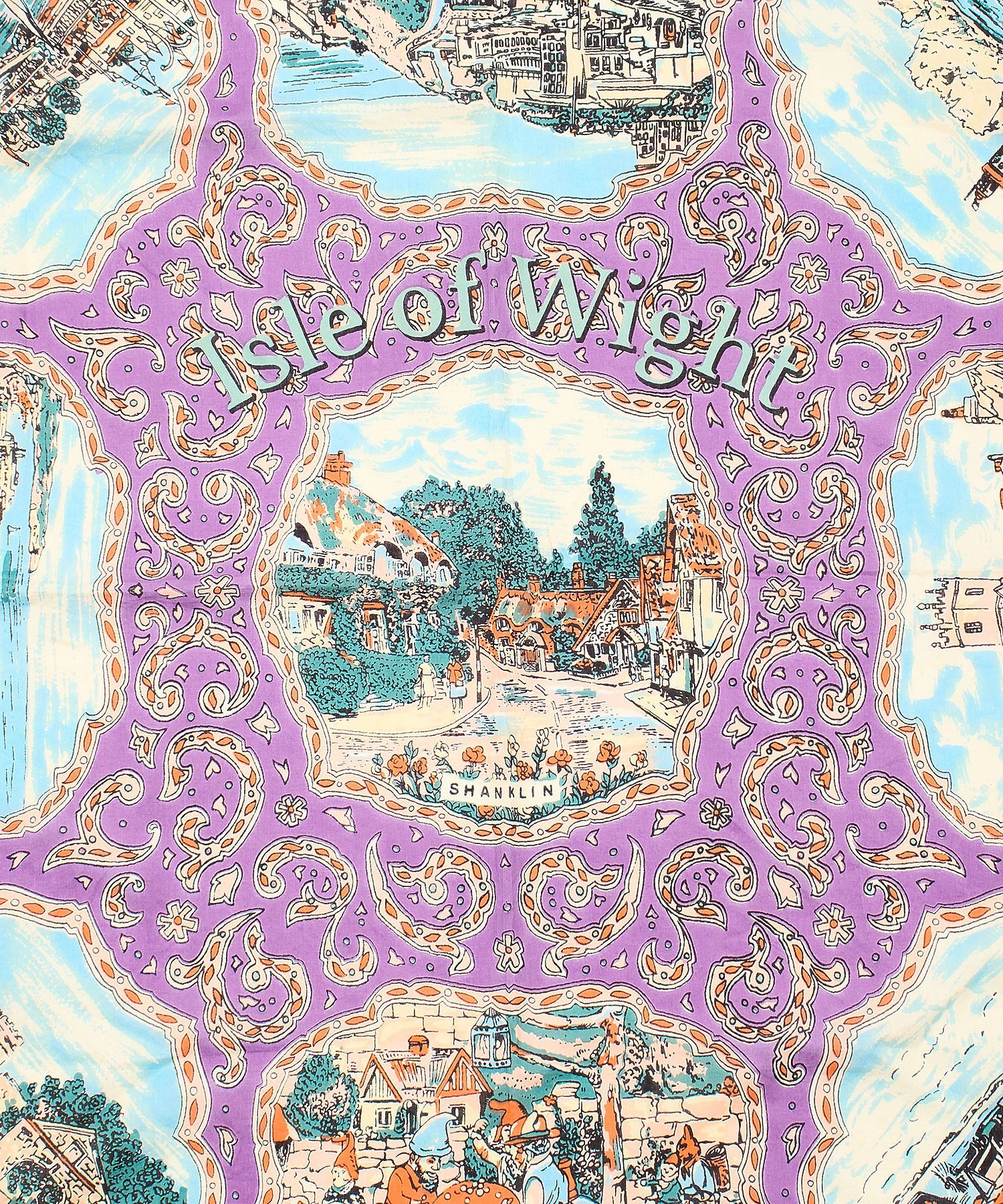 BINDU/Cotton Voile Wight Map Scarf