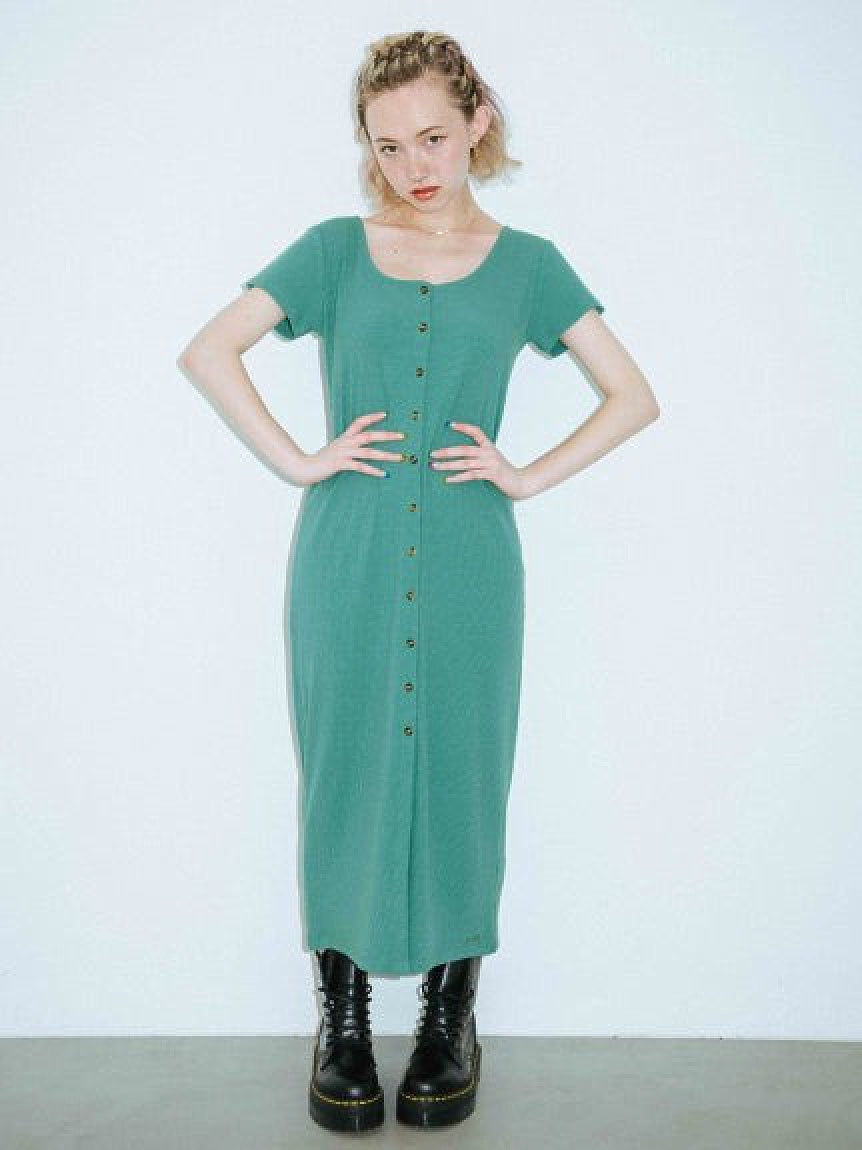 AIRLY RIB DRESS X-girl