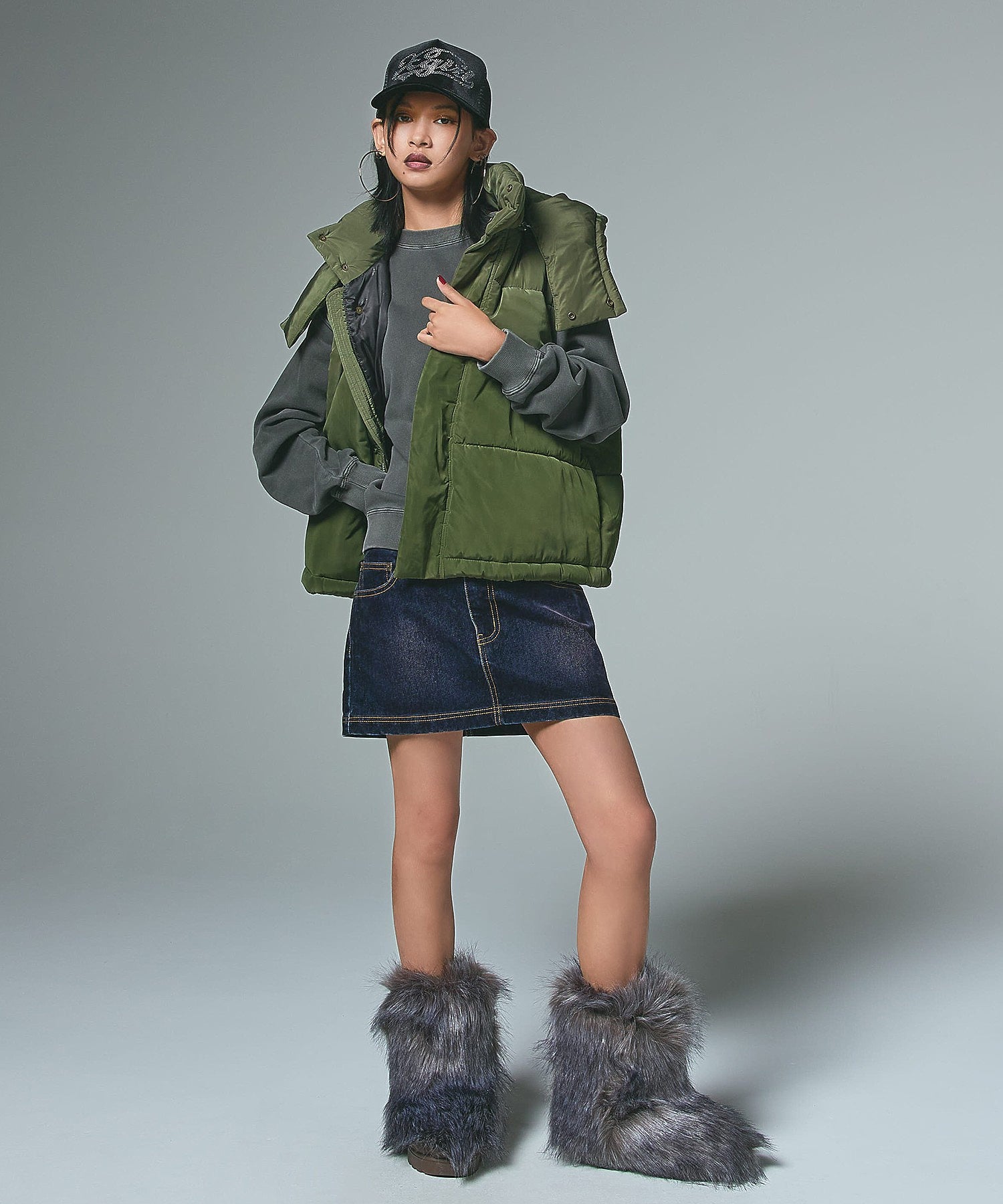 FADED 2WAY PADDED JACKET