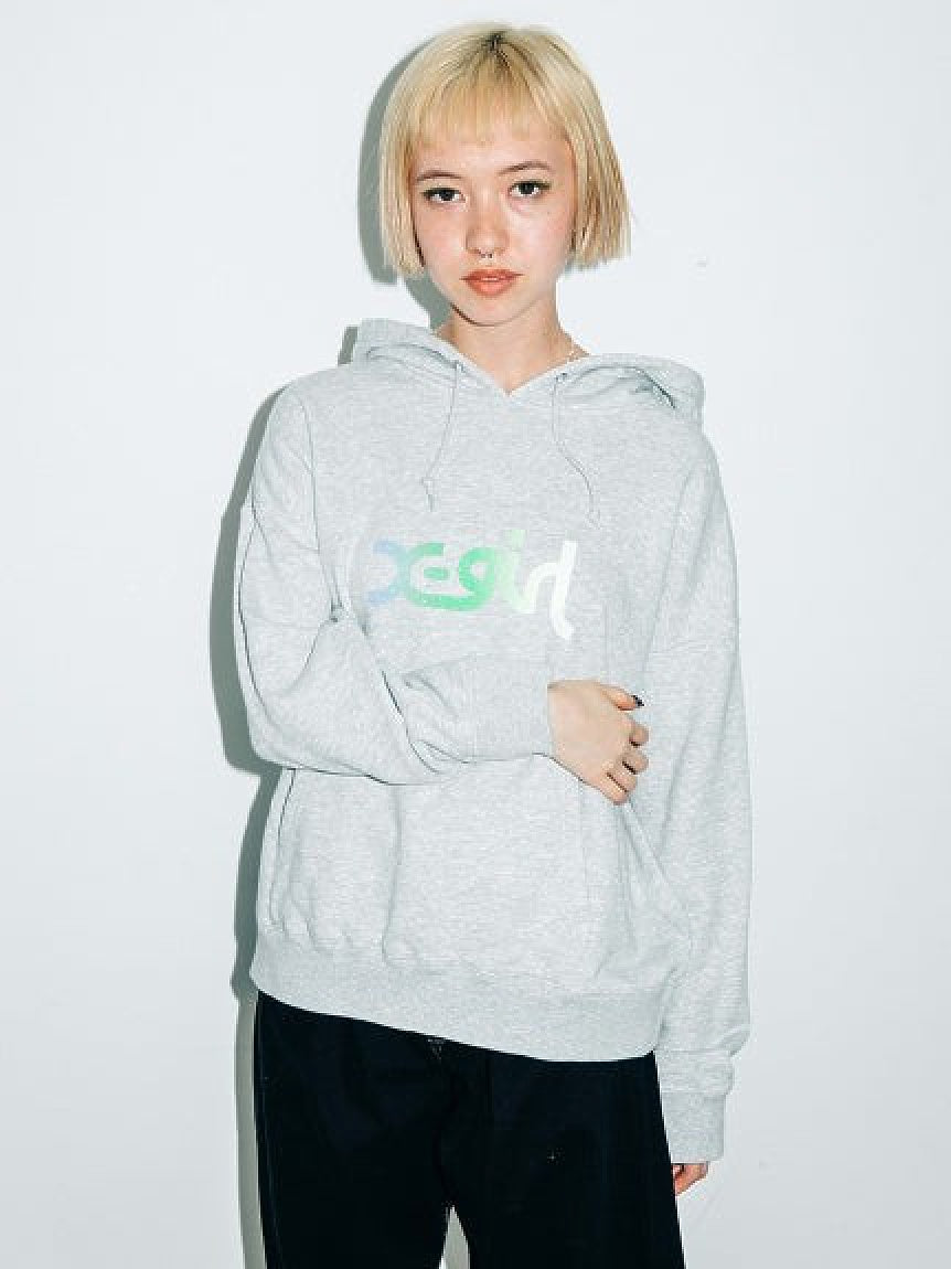 GRADATION MILLS LOGO BABY SWEAT HOODIE X-girl