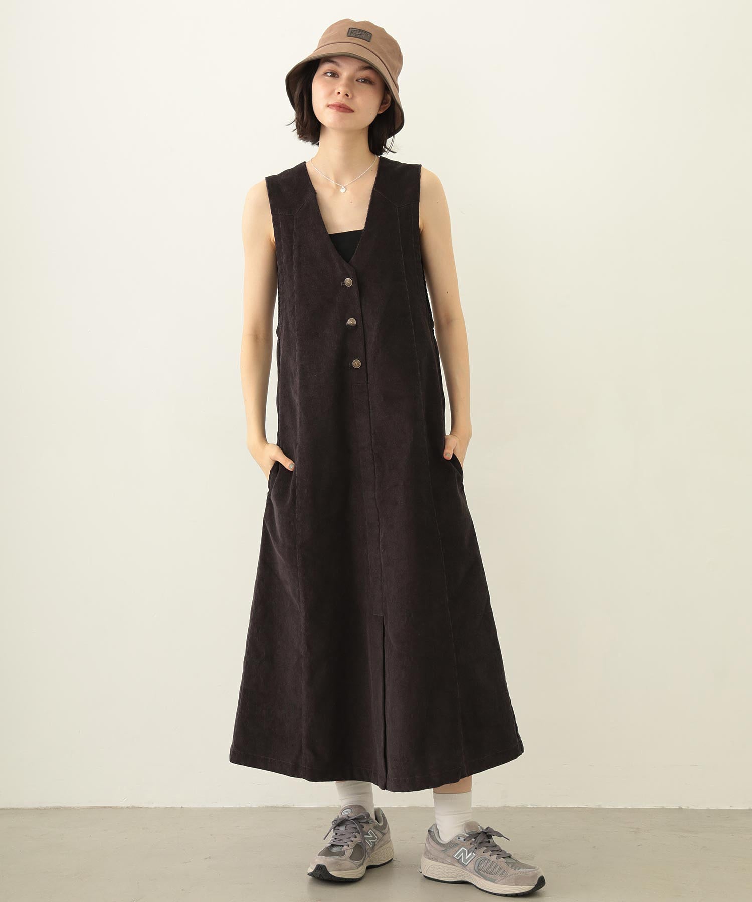 CORDUROY JUMPER SKIRT