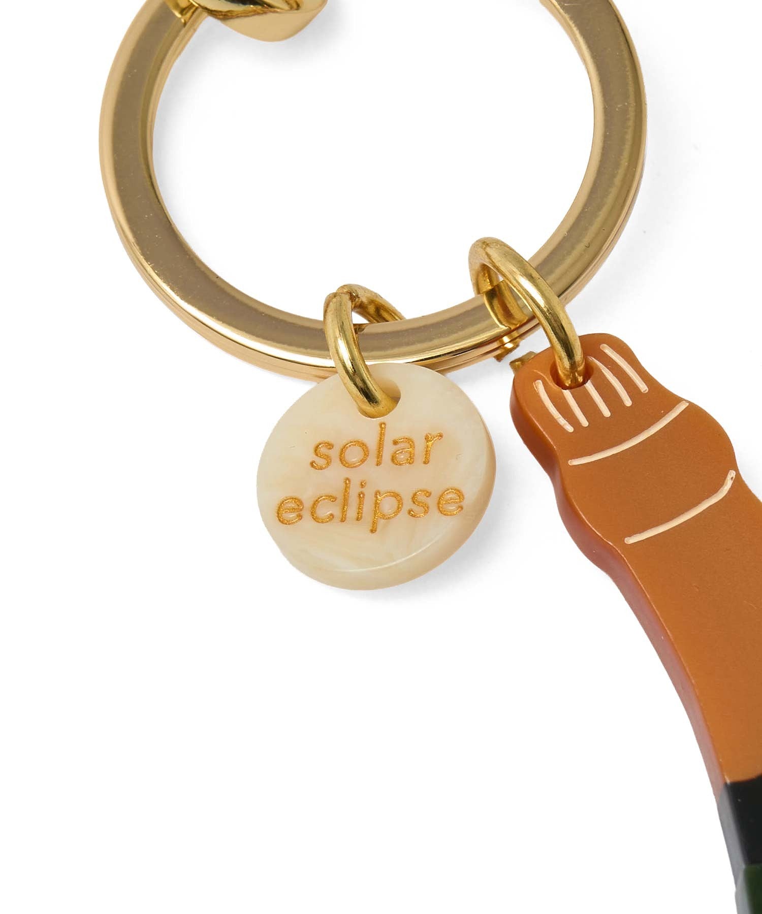 SOLAR ECLIPSE/HAND-PAINTED BAG CHARM