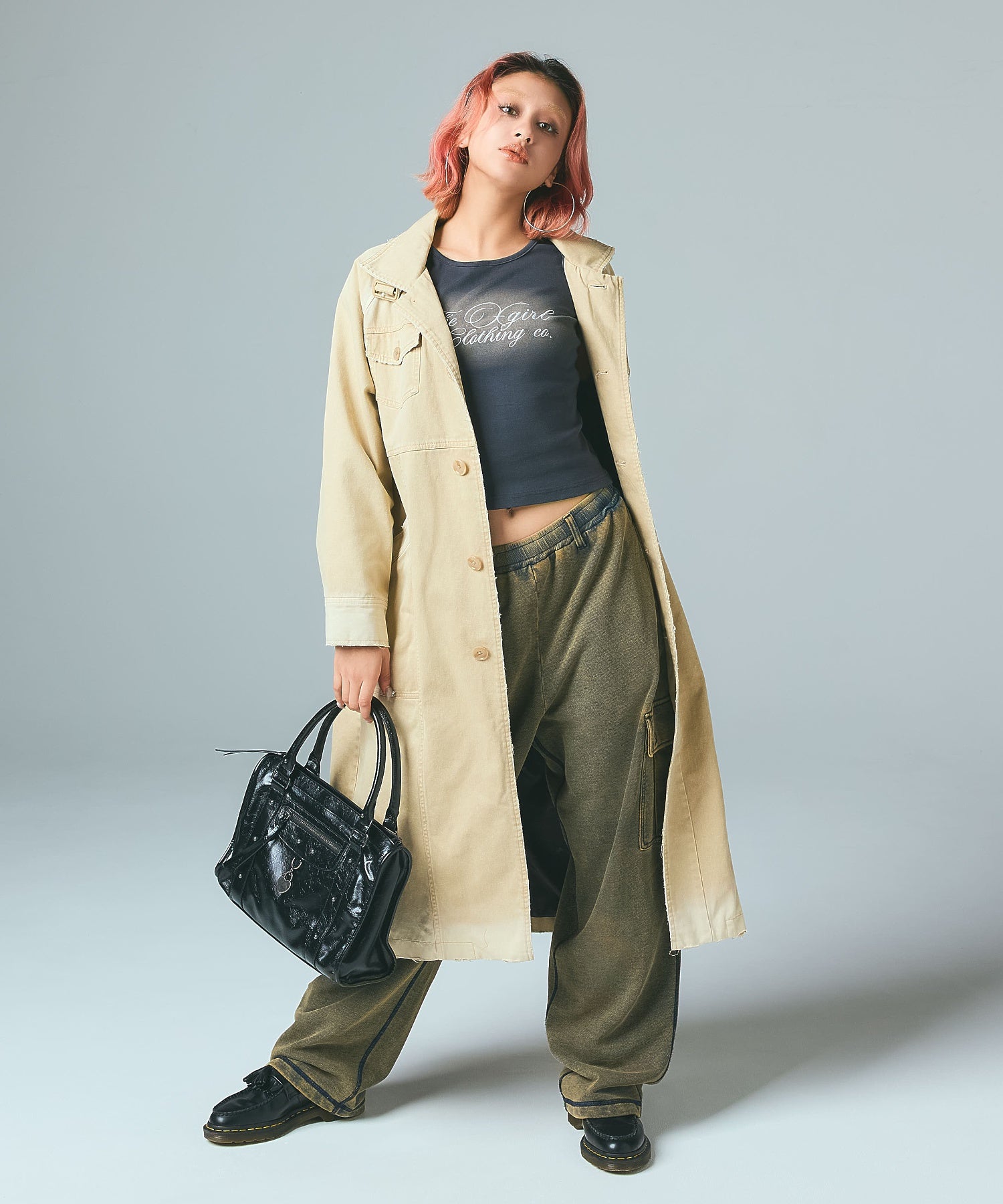 HEART PADLOCK FAUX LEATHER 2WAY BAG