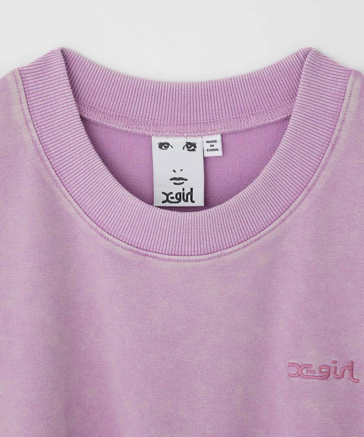 FADED COLOR CROPPED TEE X-girl