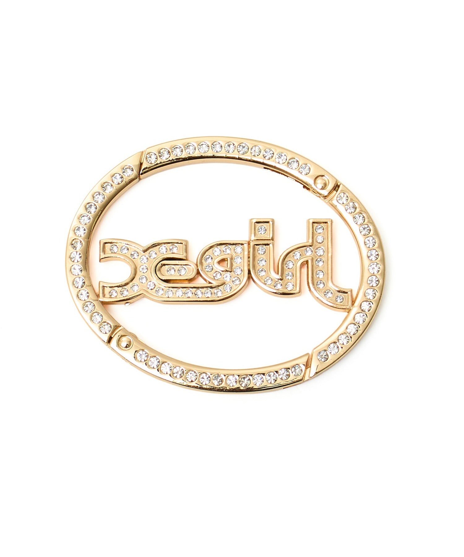 RHINESTONE MILLS LOGO CARABINER