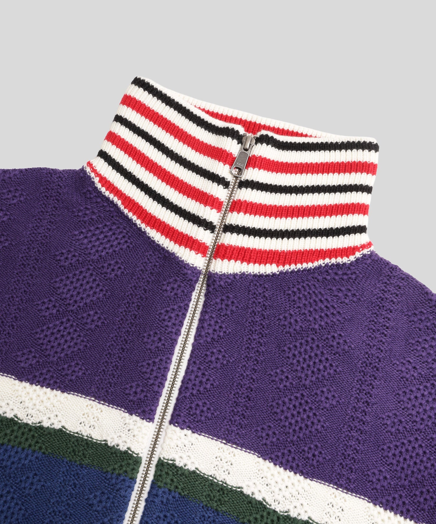 RICE NINE TEN/ライスナインテン/MULTICOLOR KNITTED TRACK JACKET KN-MLTJK