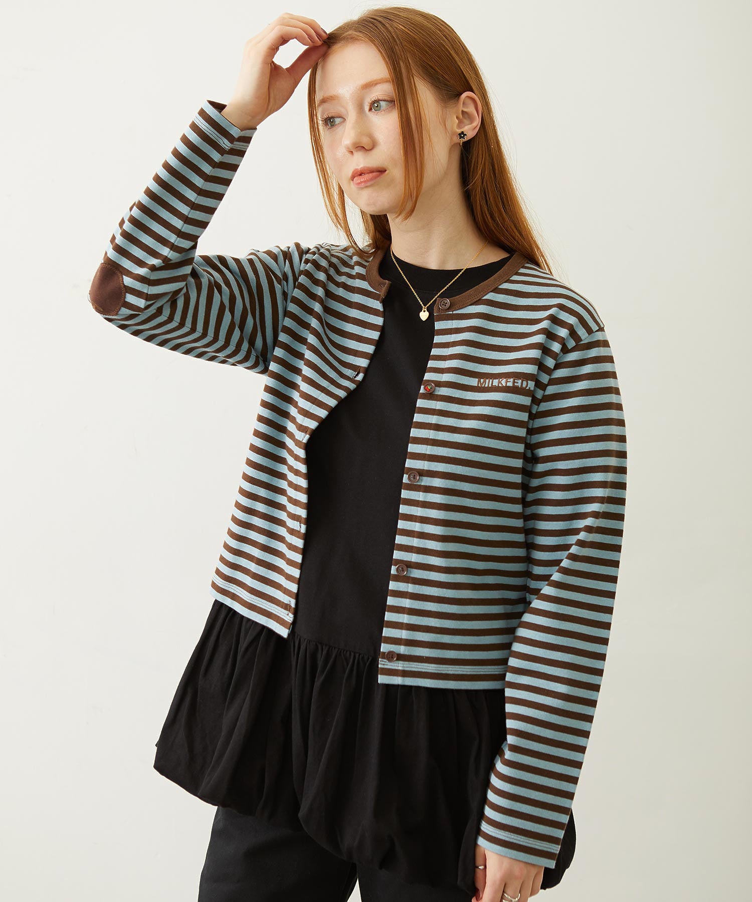 CHERRY ELBOW CARDIGAN