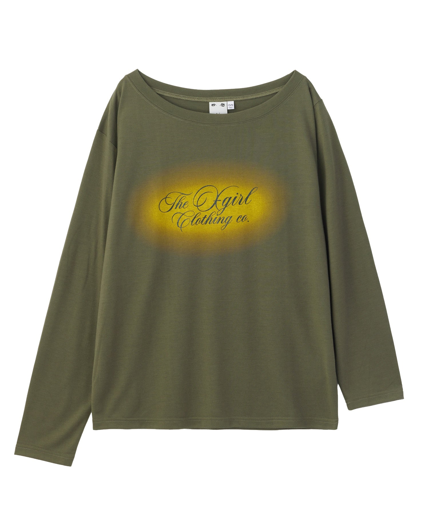 SCRIPT LOGO ONE SHOULDER L/S TEE