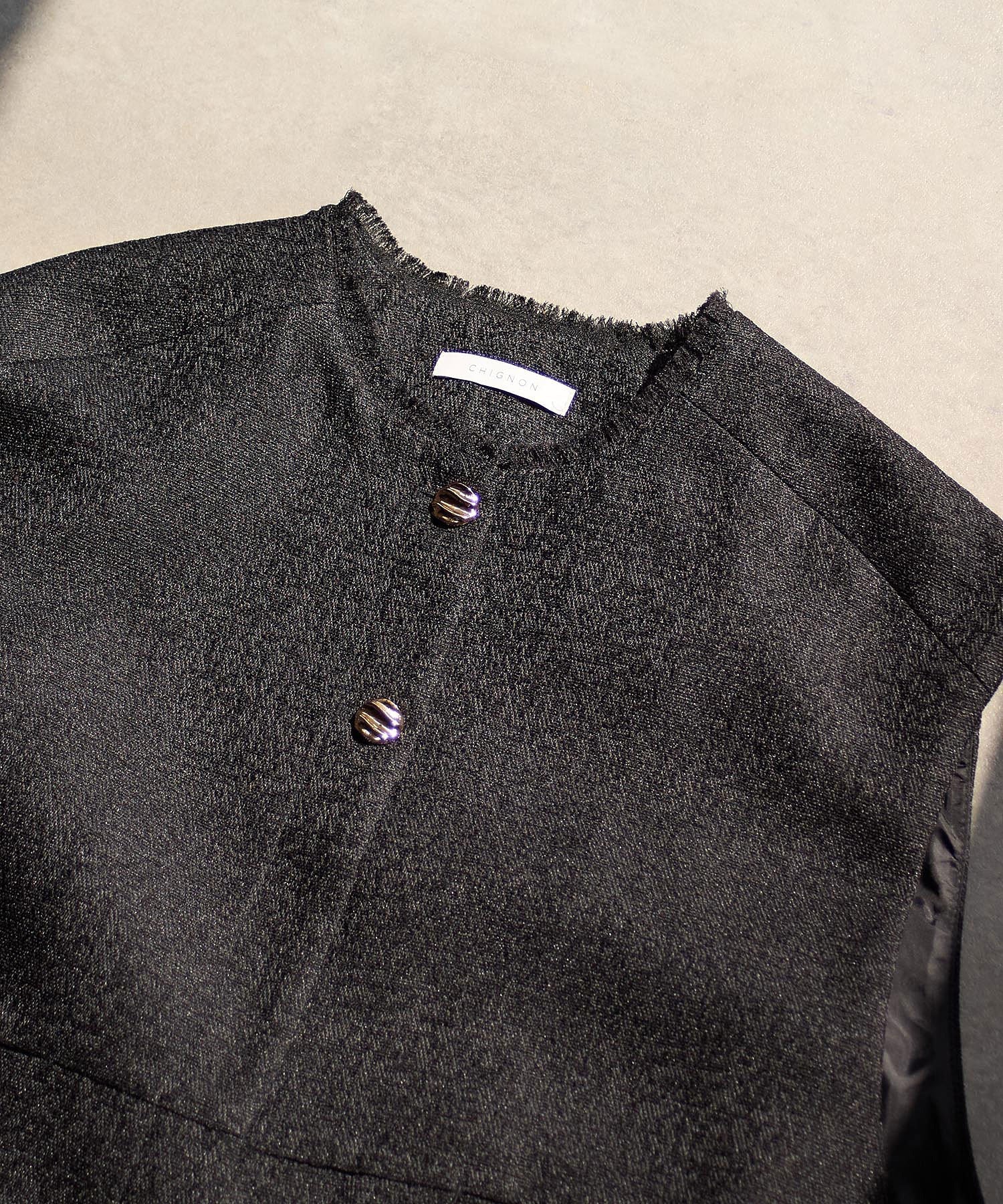 CHIGNON/TWEED SHORT VEST
