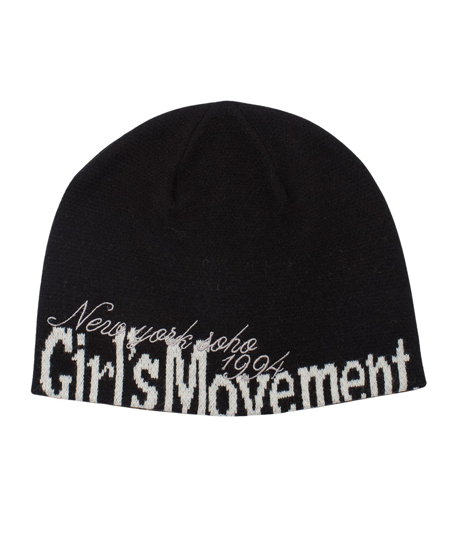 CUT OFF LOGO JACQUARD BEANIE