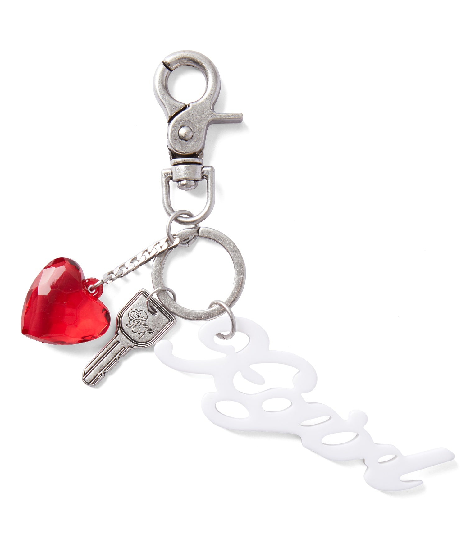 HEART AND LOGO WITH KEY CHARM