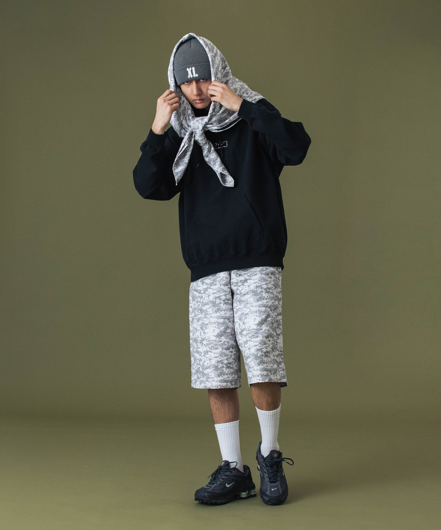 DIGITAL CAMO JACQUARD SCARF