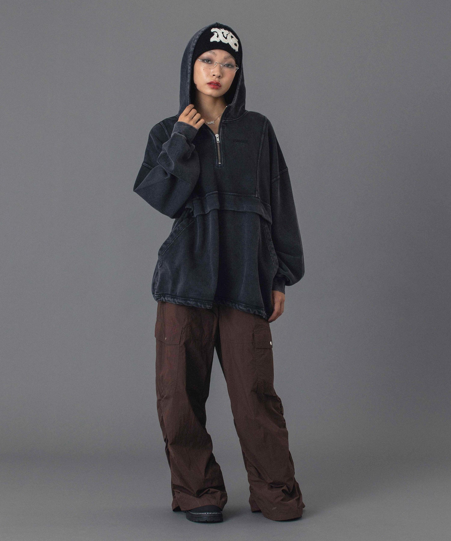 VOLUME HEM LOOSE EASY PANTS