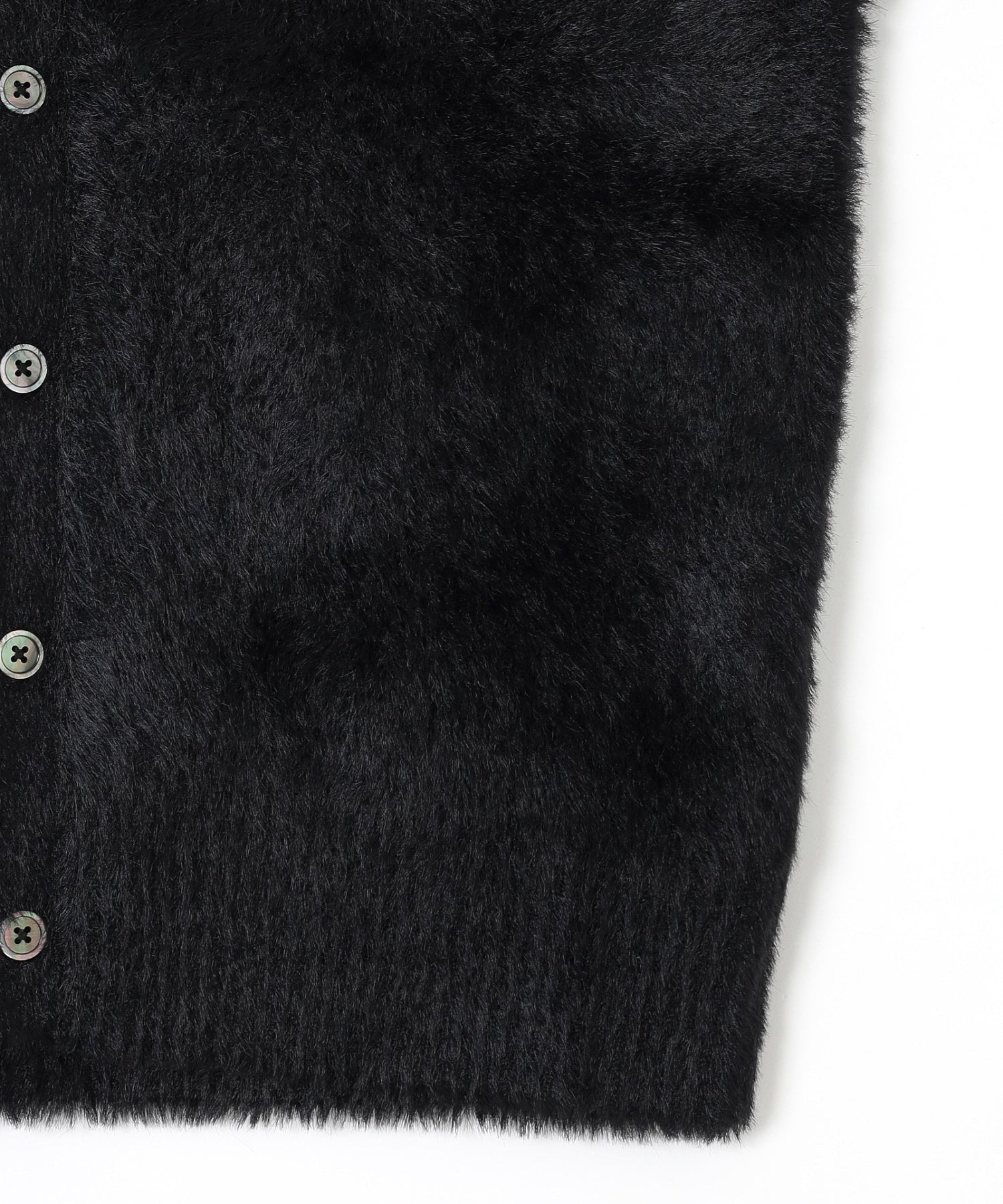 BOILER ROOM/ボイラールーム/HAIRY CARDIGAN AW25KN01BLK
