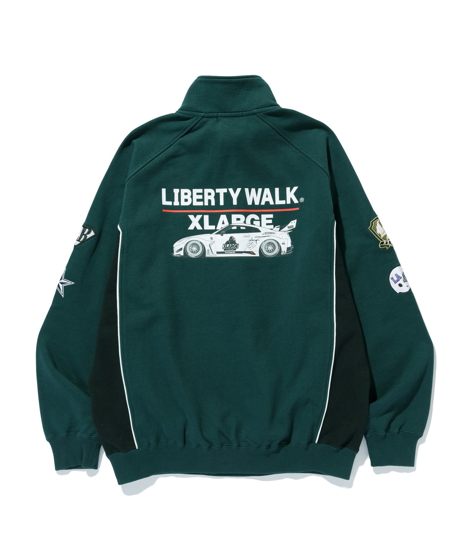 XLARGE×LIBERTY WALK HALF ZIP SWEATSHIRTS
