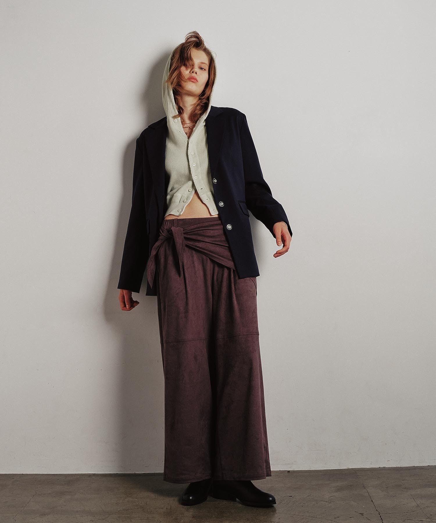【ROSE BUD別注】FAITH COTTON THERMAL HODDIE CARDIGAN