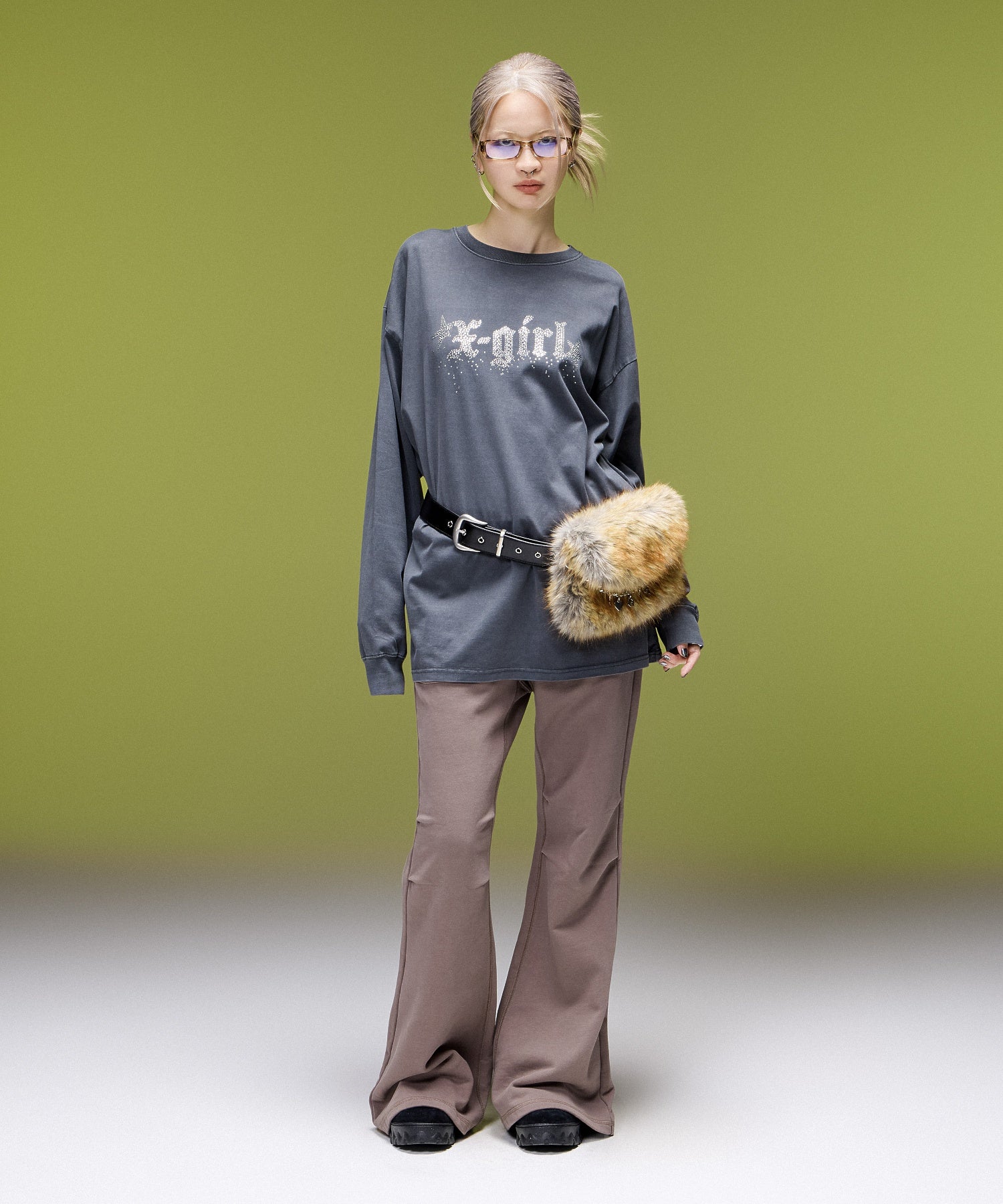 MULTI WAY FAUX FUR POCKET BELT