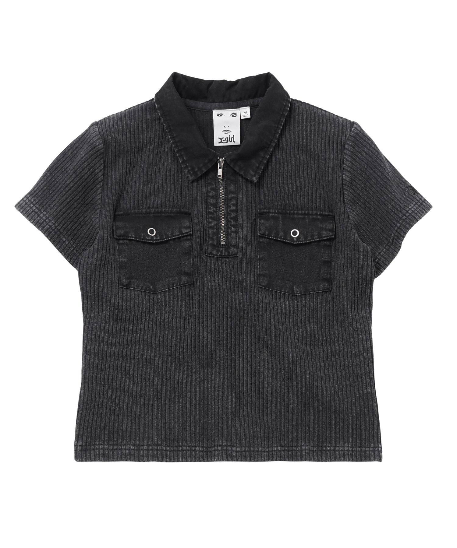 FADED WOVEN MIX TOP