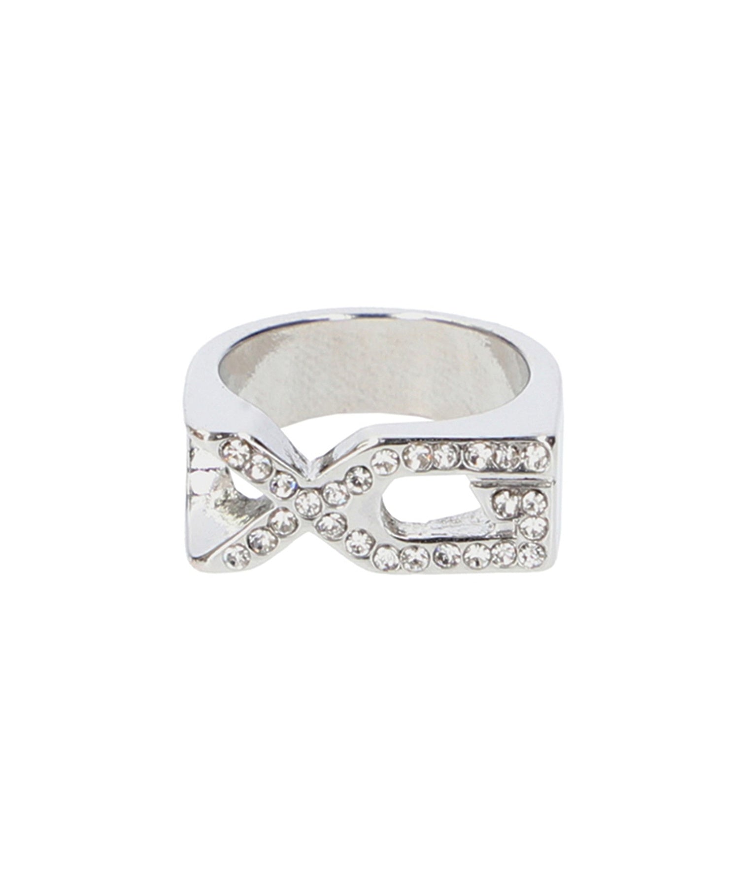 XG EMBLEM RHINESTONE RING