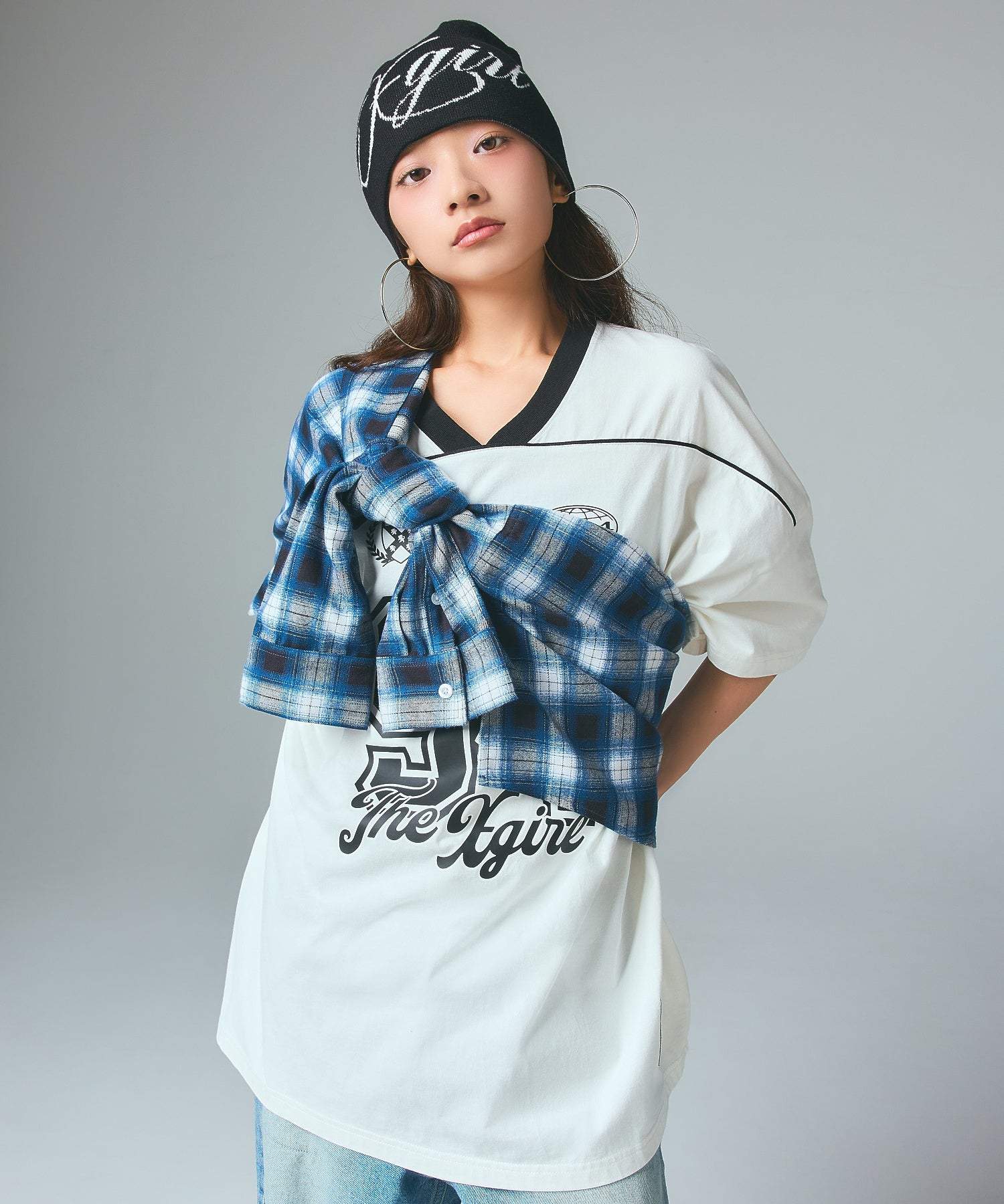 FACE LABEL NUMBER BIG TEE DRESS