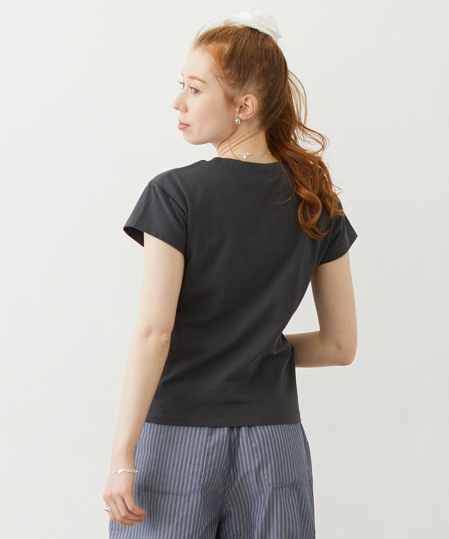 LINE LOGO FRENCH SLEEVE TOP