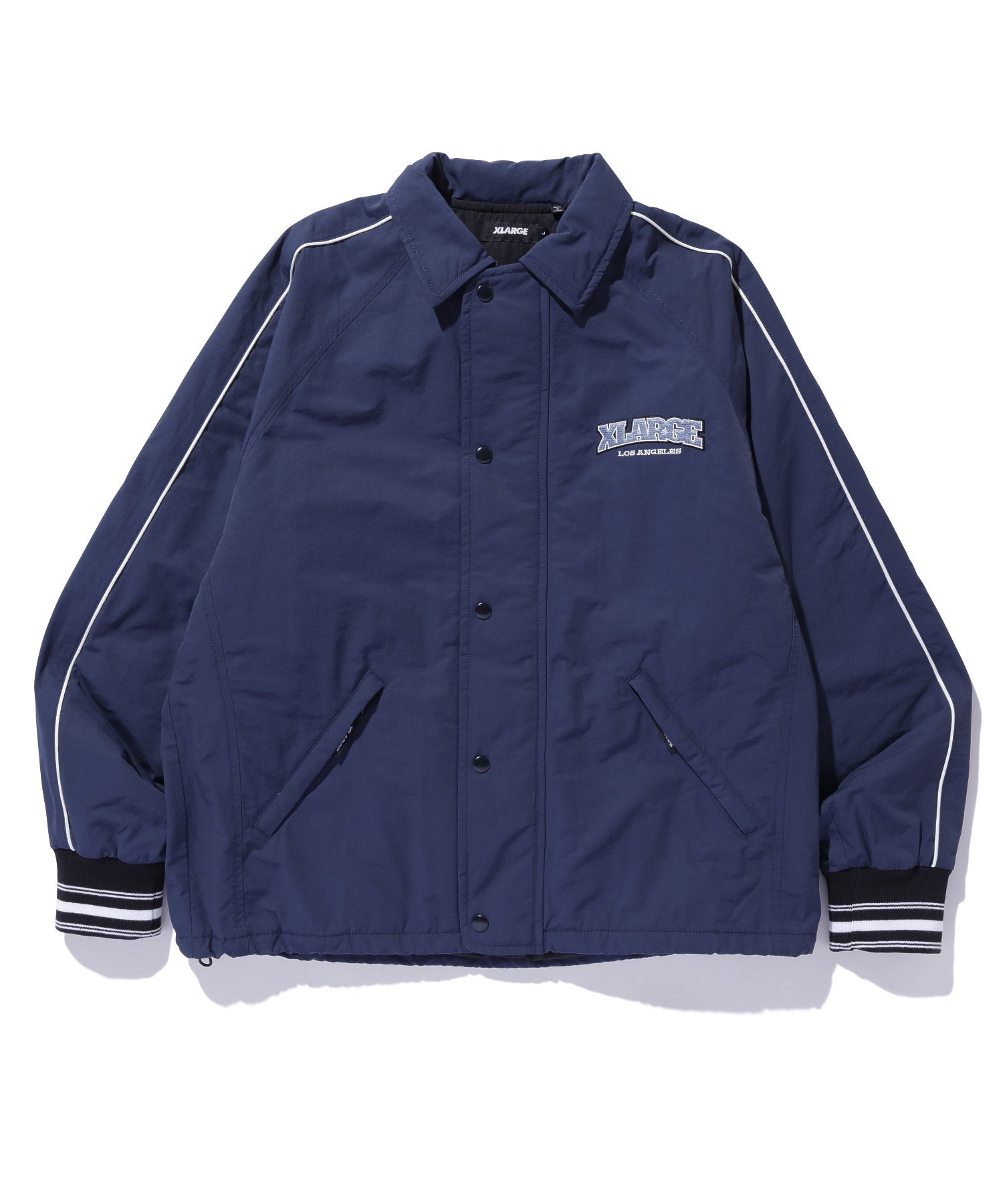 NYLON PIPING COACH JACKET