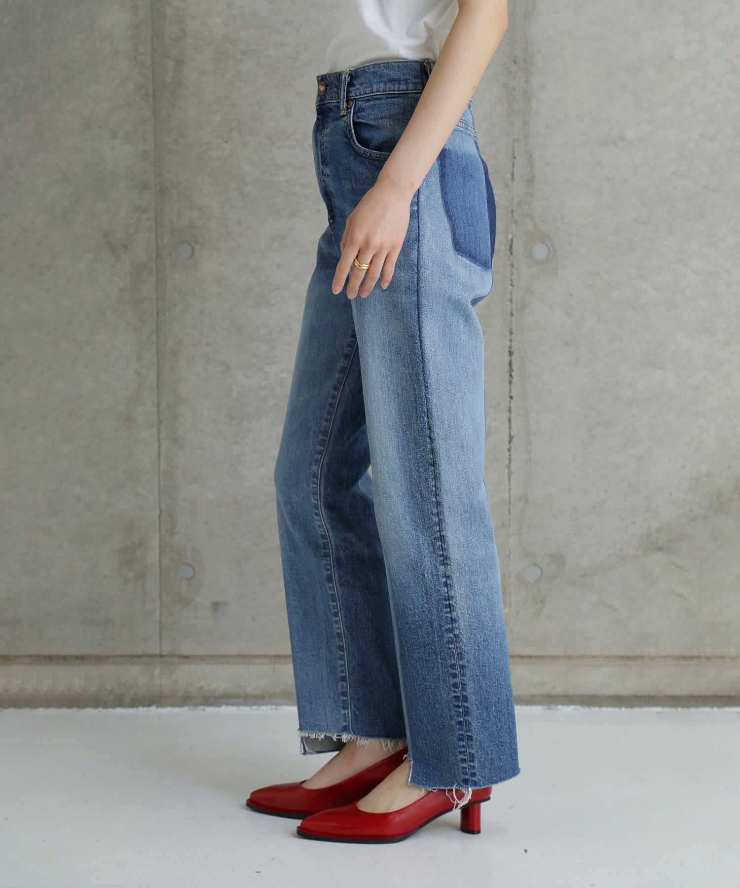 AUTHEN/CIRCULAR DENIM TAPERED LEG-REBUILD