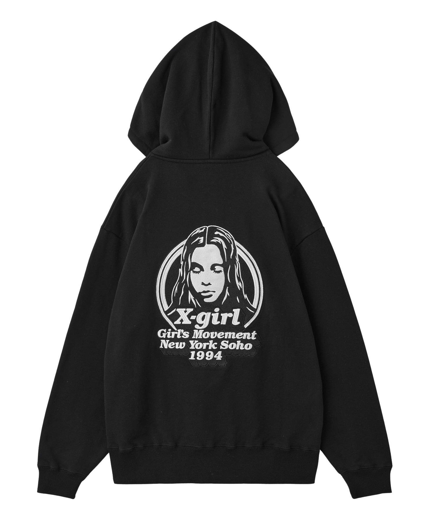 MESSAGE AND FACE ZIP UP SWEAT HOODIE