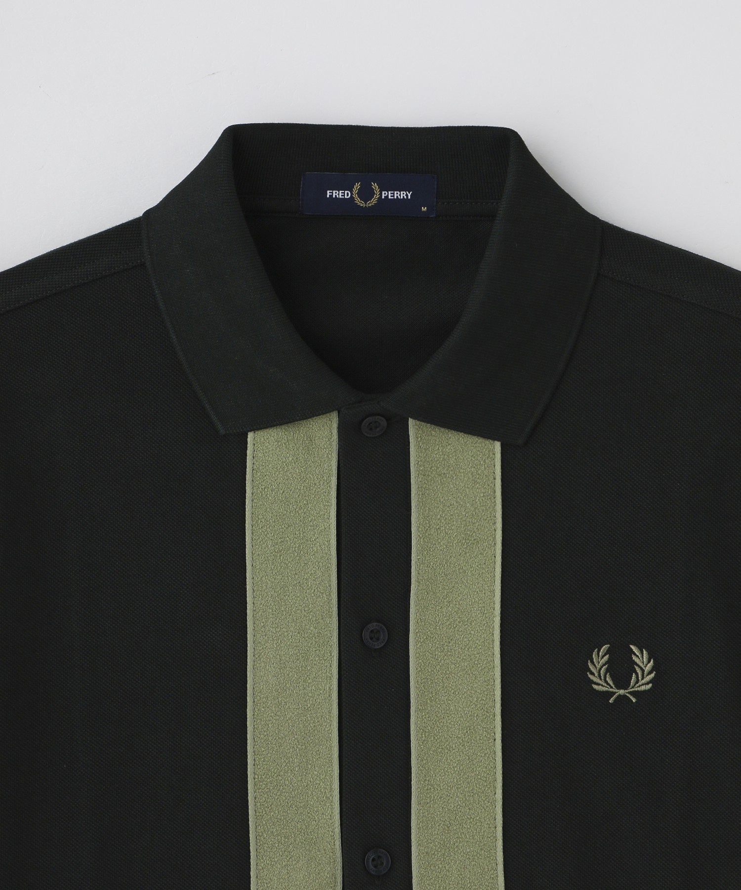 FRED PERRY/フレッドペリー/CHENILLE TAPE BUTTON THRU POLO M9907