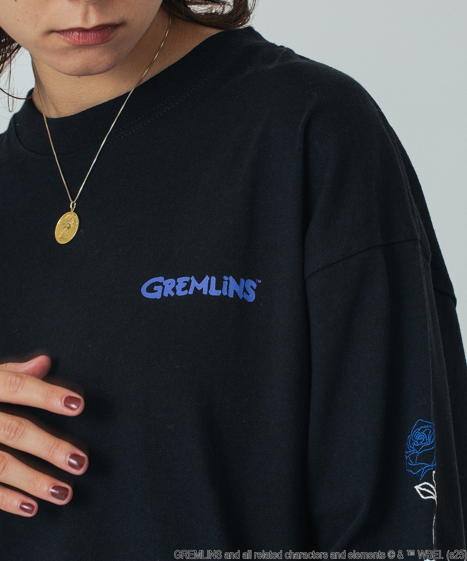 ROSE BUD LIMITED / GREMLINS ROSE L/S TEE