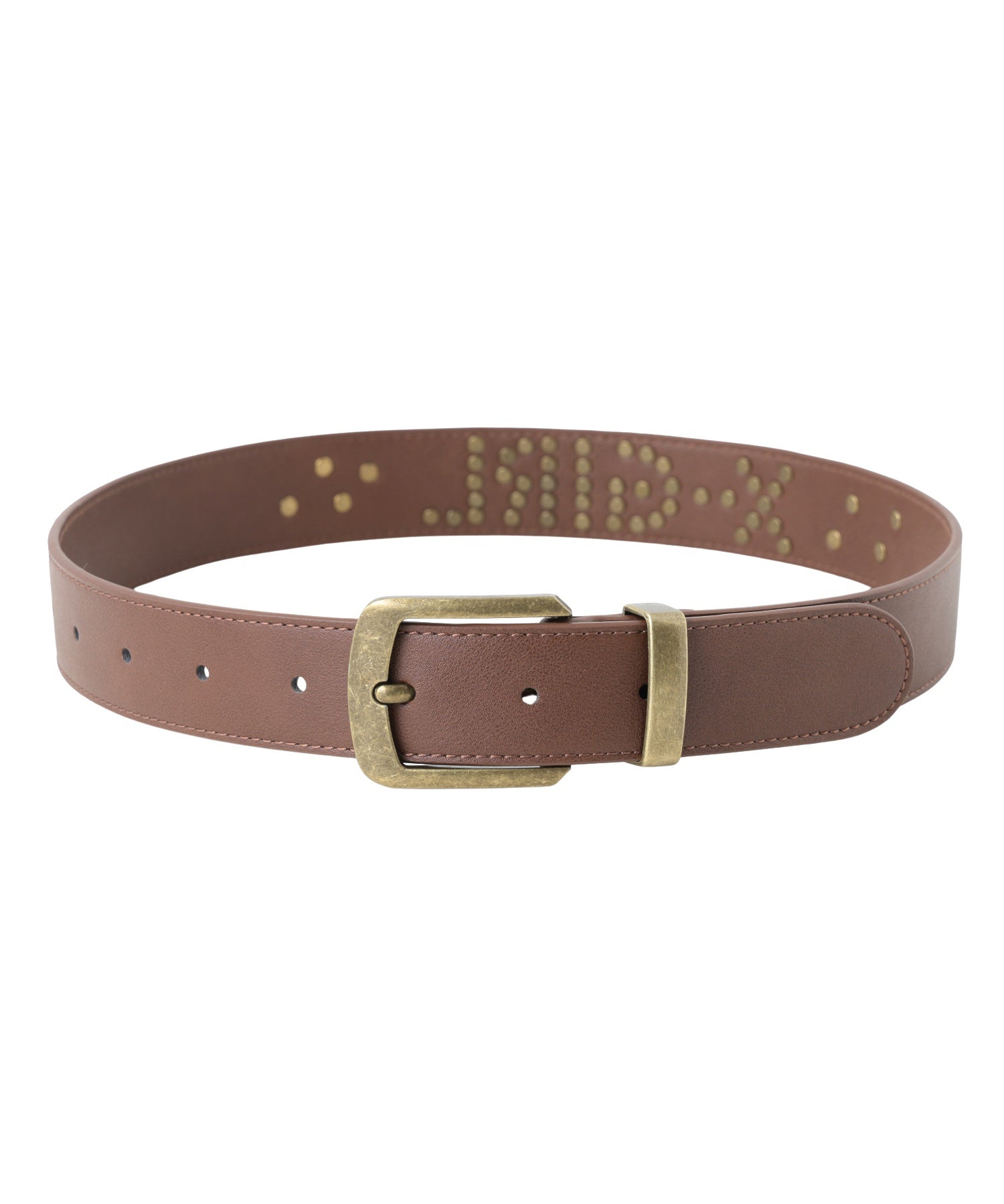 STUDDED LOGO BELT