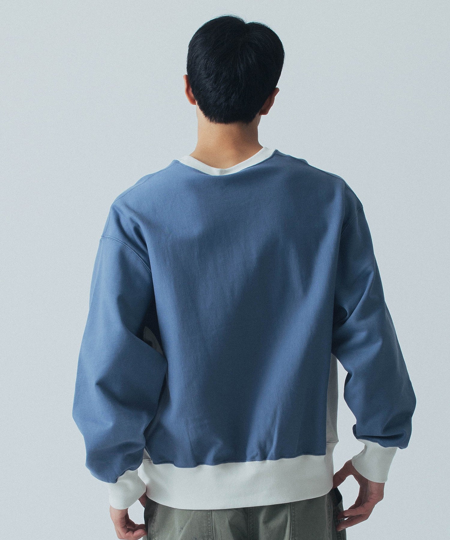 BILLIONAIRE BOYS CLUB/ビリオネア・ボーイズ・クラブ/PUFF PRINT 2TONE COTTON SWEATSHIRT