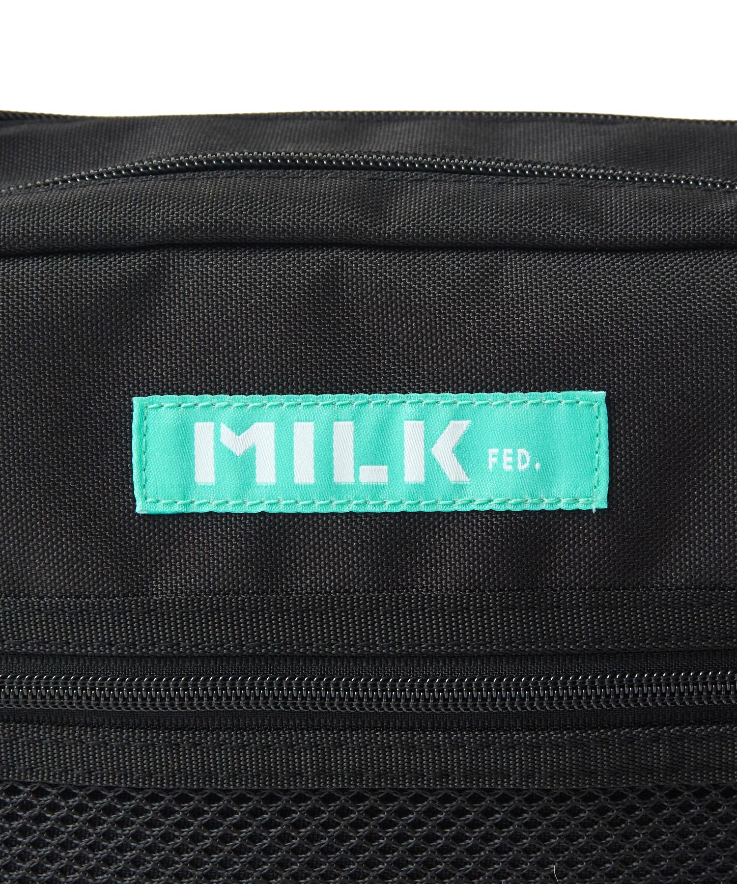 SHOULDER WIDE BAG MESH POCKET LtGREEN
