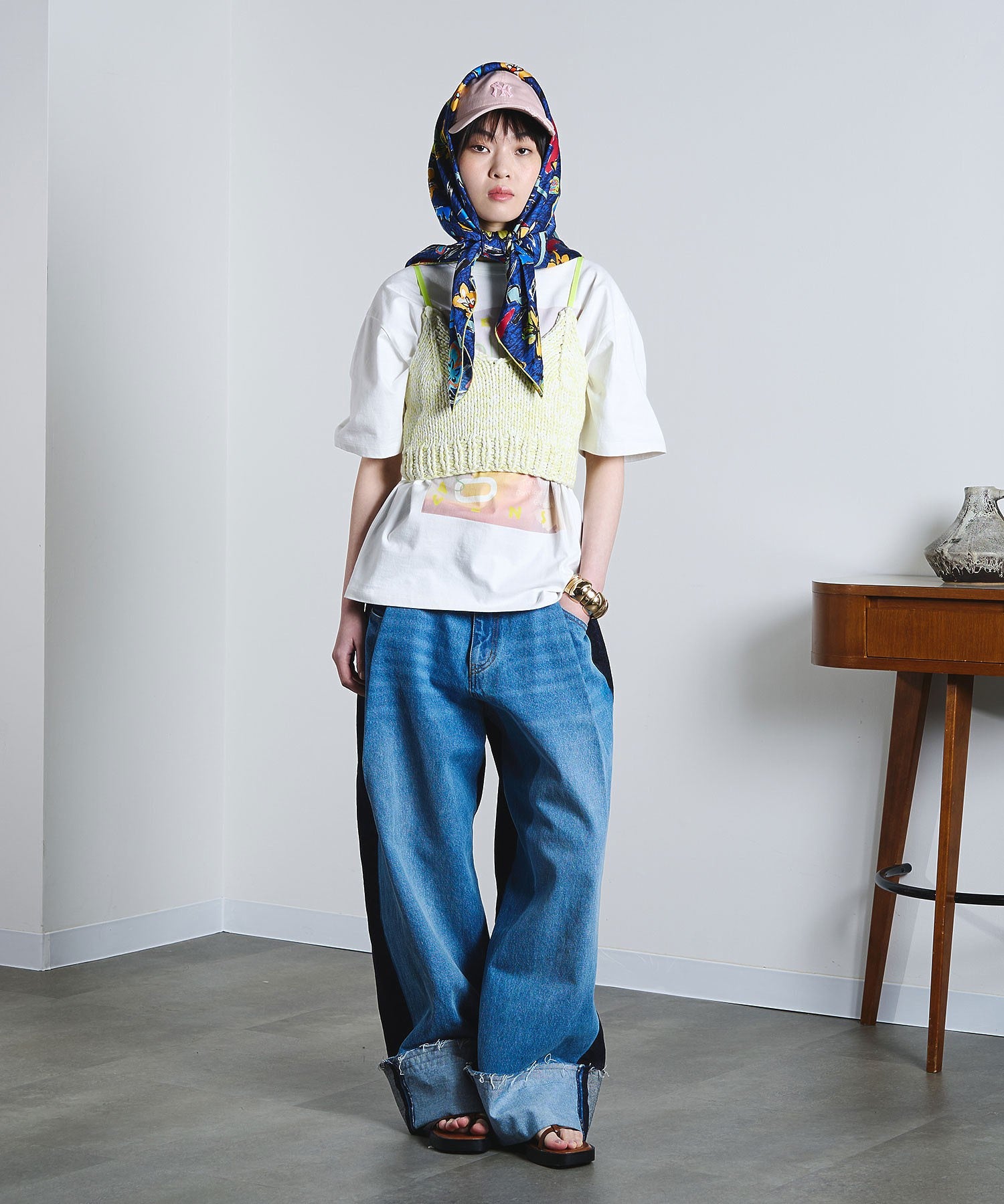 mici/PRINT SCARF